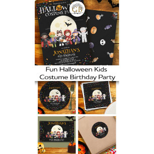 Servilleta De Papel Divertidos niños de Halloween disfrazan fiesta de 