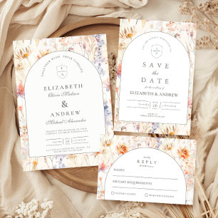 Tarjeta De Agradecimiento Boda floral botánica moderna