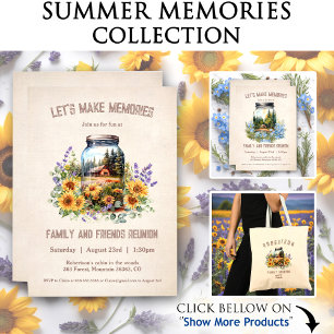 Invitación moderna de la casa de campo de la famil