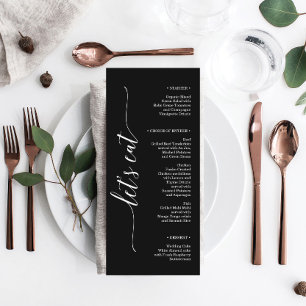 Invitación Elegancia mínima Boda Carta de bienvenida Itinerar
