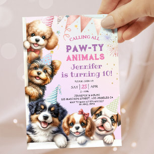 Chicas Puppy deja a Pawty 10 invitaciones por cump