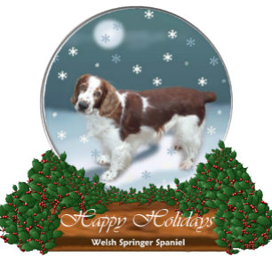 Tarjeta Festiva Regalos de Navidades españoles de Welsh Springer