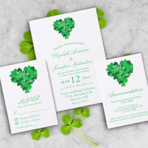 Invitación Boda Afortunado En El Amor
