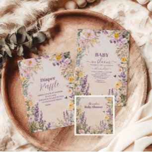 Invitación Bebé En Bloom Rubor Spring Floral Baby Shower