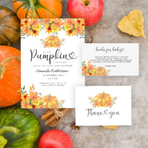 Lámina Calabaza de otoño Bebé Trivia   Juego Baby Shower