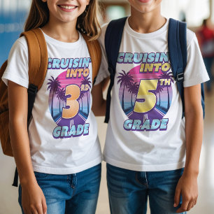 Camiseta Paseando de vuelta a la escuela Chica de 8º grado