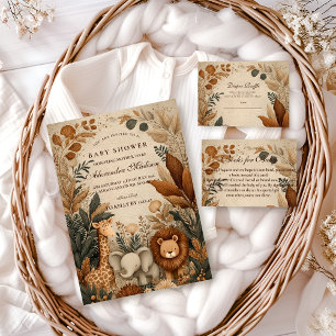 Servilleta De Papel Fiesta de Baby Shower Safari Boho