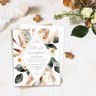 Lámina Boda de Grado 2 de Boho Copper Pampas