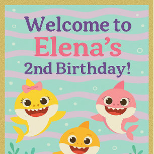Para Regalos Etiquetas de Favor con Tema de Baby Shark