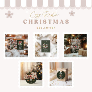 Invitación Fiesta de Navidades de Robin Rustic
