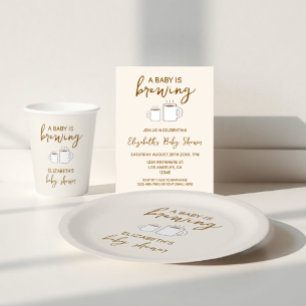 Invitación Se está preparando un bebé Fiesta de revelación