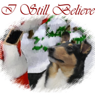 Tarjeta Festiva Regalos de Navidades de Smooth Collie
