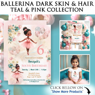 Servilleta De Papel Ballerina Piel Oscura Pink Verde azulada Floral Cu