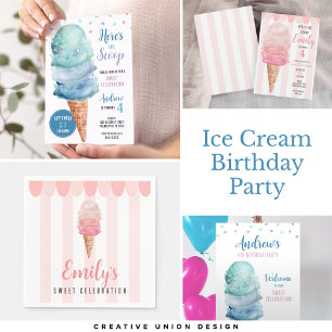 Invitación a la fiesta de cumpleaños de Blue Ice C