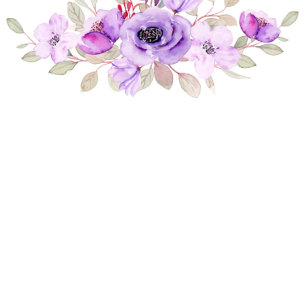 Invitación Morado Acuarela Peony Flores Boda Ducha Inv