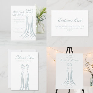 Tarjeta de agradecimiento azul claro