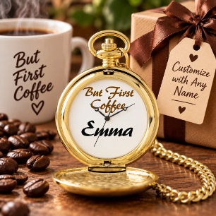 Pero Primero Reloj de Pared de Café para Amantes d