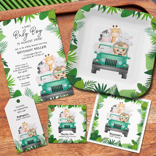 Invitaciones a bañador de Safari Jungle