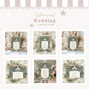 Tarjeta De Agradecimiento Boda forestal de cuento de hadas