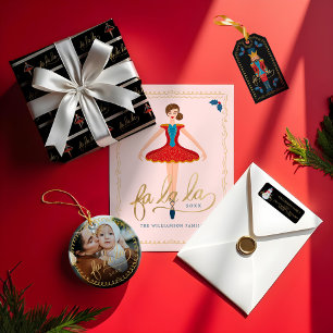 Adorno De Cerámica Personajes de Navidades de ballet de Fa La Nutcrac