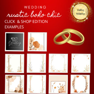 Tarjeta De Agradecimiento Boda Botánico Rústico Beige