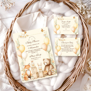 Tarjeta De Recepción Animales forestales de Woodland