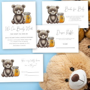 Tarjeta De Recepción Oso de peluche cuántos caramelos hay en el frasco