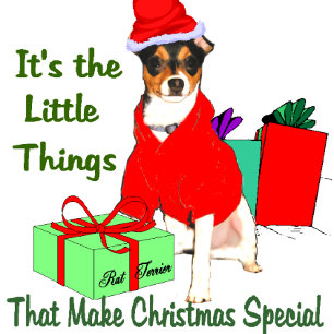 Regalos del navidad de Terrier de rata