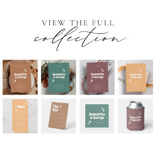 Enfriador De Latas Pastel Mint Green Retro Groovy Wedding Favors