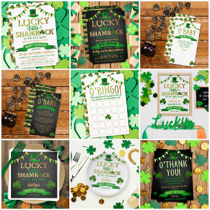 Invitación Little Shamrock St. Patrick's Day Baby Shower