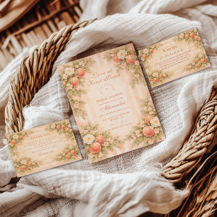 Servilleta De Papel Novia de Romance de Flor de Melocotón