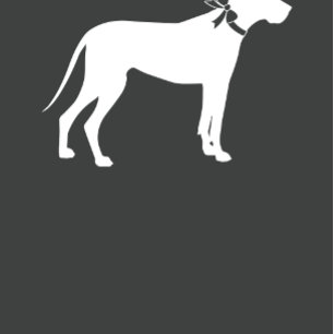 Invitación Gran perro dane Baby Shower Blue Boy
