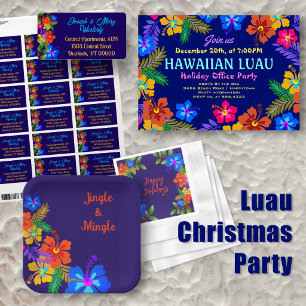 Invitación Fiesta hawaiana de vacaciones Hibiscus n Holly