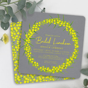 Invitación a la boda de arte floral de avena amari