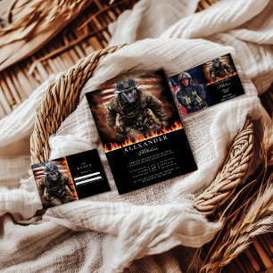Invitación Graduación de Héroe Bombero