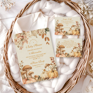 Servilleta De Papel Baby Shower rustico de calabaza