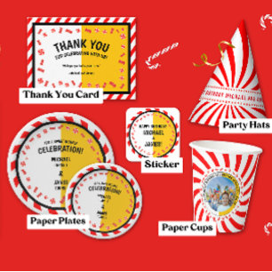 Postal Dulce Candy Temática Niños Doble Cumpleaños Gracia