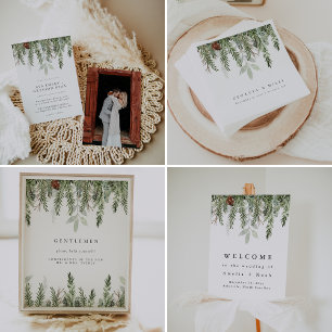 Postal Navidades Holiday Winter Photo Save the Date