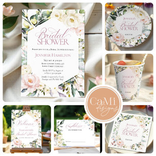 Invitación Boho Floral Frame Bridal Luncheon Bridal Shower
