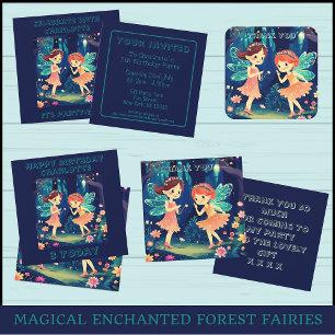 Tarjeta De Agradecimiento Fe Juega En La Magia Selva Fiesta Gracias