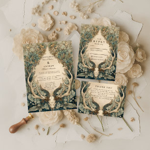 Invitación Boda de otoño en el bosque