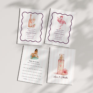 Invitación Despedida de Soltera Chic Tropic Como Si Estuviera