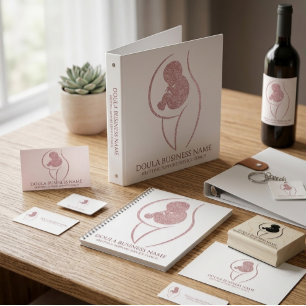 Tarjeta De Visita Cuadrada Doula Pregnancy Enfermera recién mamá entrenadora 