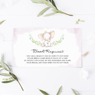 Invitación Baby Shower Watercolor Baby Elephant Chalkboard