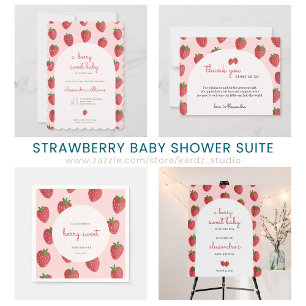 Servilleta De Papel Baby Shower Berry Sweet Strawberry