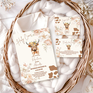 Servilleta De Papel Santísima Vaca Verdor Highland Cow Baby Shower