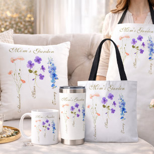 Bolso De Tela Jardín Personalizado con el Nombre de los Niños pa