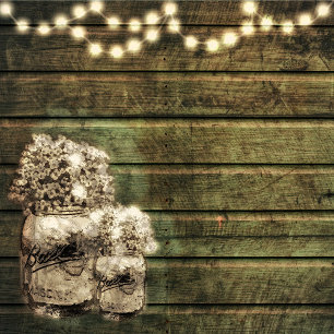 Invitación a la boda rusa Mason Jar