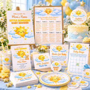 Servilleta De Papel Artesanías para baby shower con cielo azul