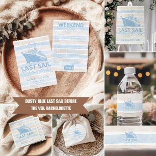 Pegatina Redonda El Azul Polvoriento La Última Vela Antes De La Bac